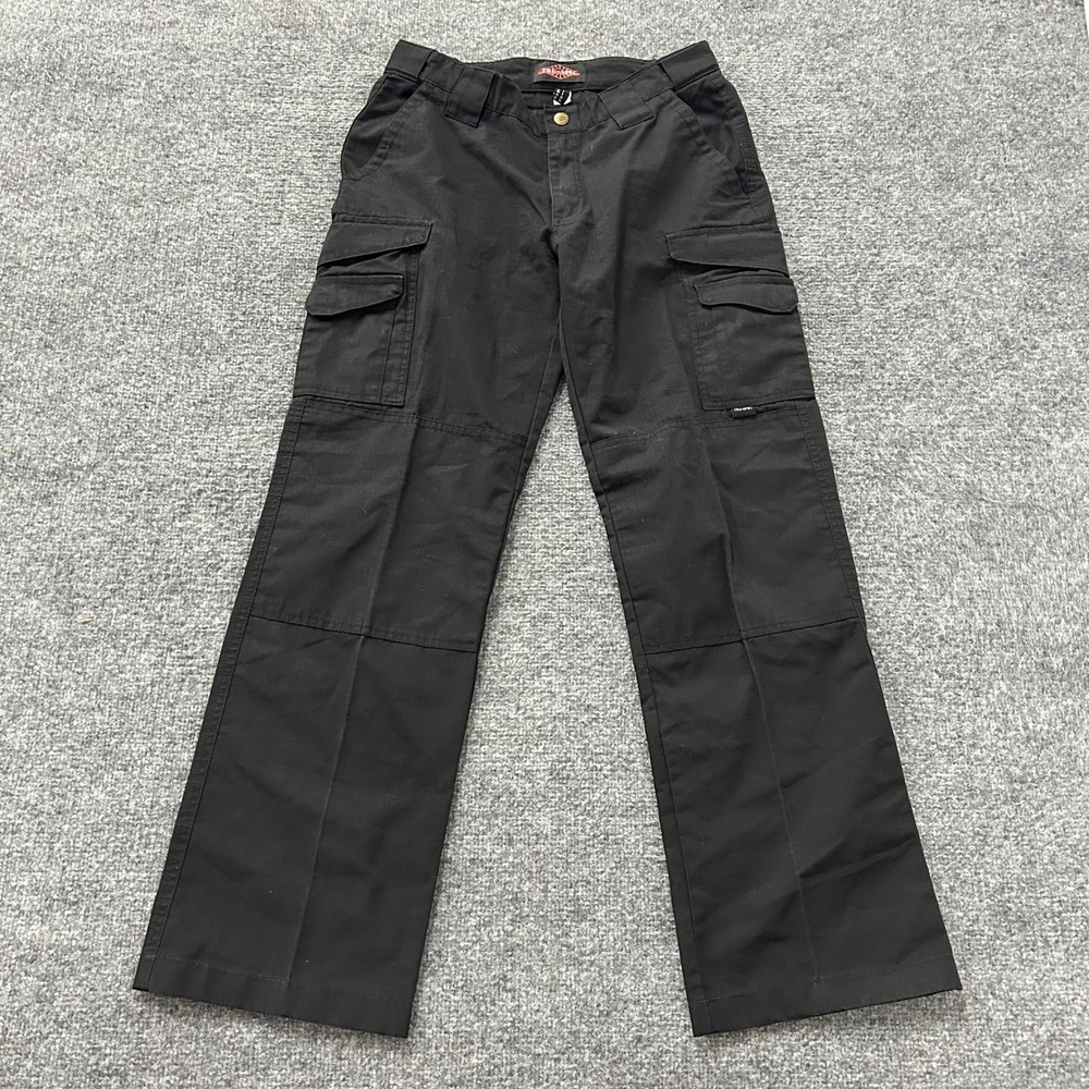 Tru-Spec Cargo Pants Womens Size 4 Black Ripstop Tactical Multi-Pocket Utility